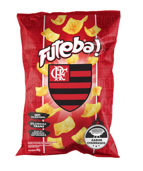 Salgadinho Futeba Sabor Churrasco - Flamengo - 40g Salgadinho Futeba Sabor Churrasco - Flamengo - 40g