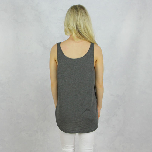 Alpha Phi Charcoal Tank Back