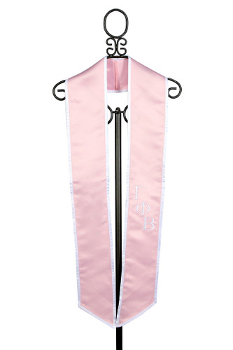 Gamma Phi Beta Graduation Stole in Light Pink
