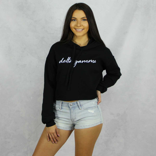Delta Gamma Cropped Hoodie