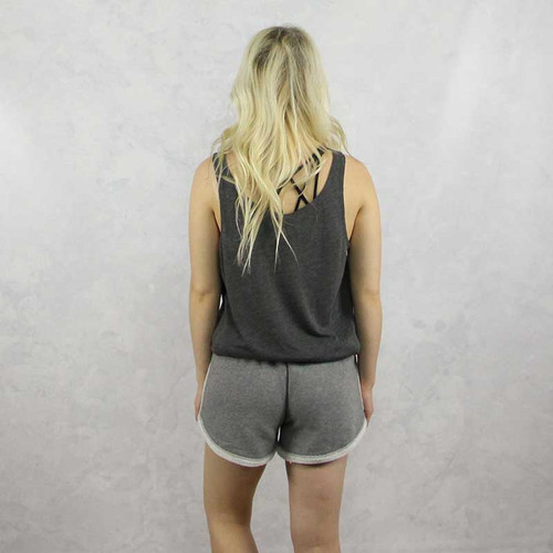 Delta Gamma Shorts in Grey Back