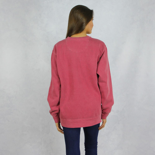 Alpha Phi Comfort Colors Sweatshirt in Red Back