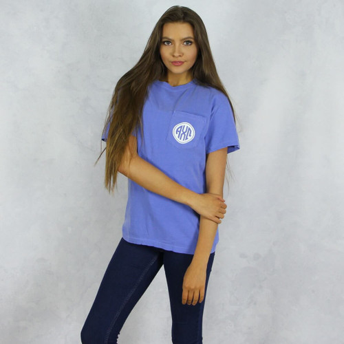 Alpha Chi Omega Comfort Colors Pocket T-Shirt