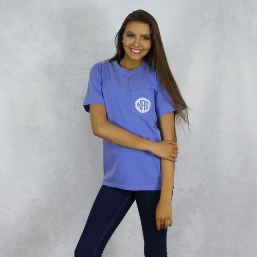 Kappa Alpha Theta Comfort Colors Pocket T-Shirt