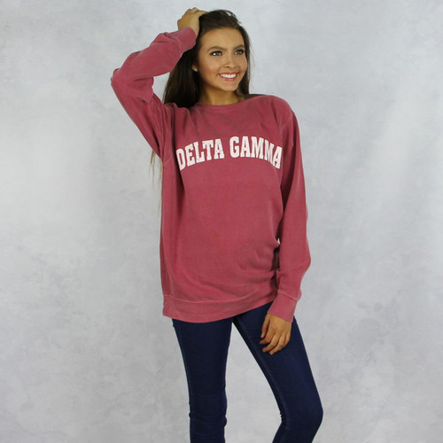 Delta Gamma Comfort Colors Sweatshirt in Red
