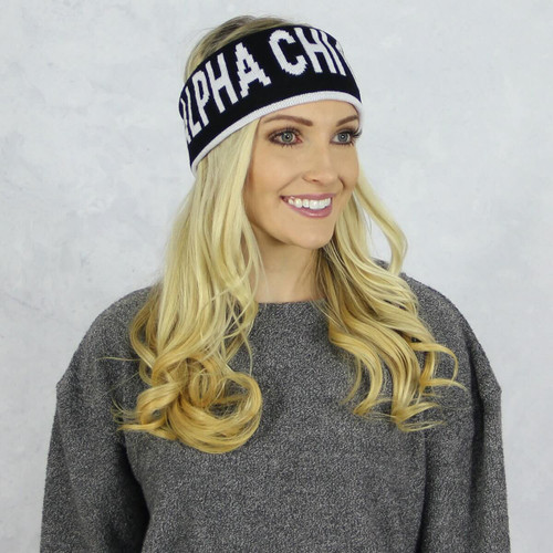 Alpha Chi Omega Reversible Headband and Ear Warmer