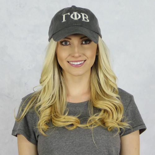 Gamma Phi Beta Baseball Hat in Gray