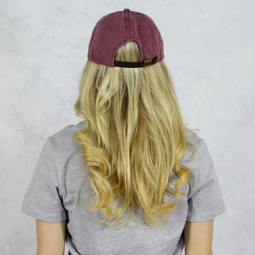 Alpha Chi Omega Baseball Hat in Maroon Back