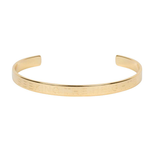 Alpha Chi Omega Gold Cuff Bracelet