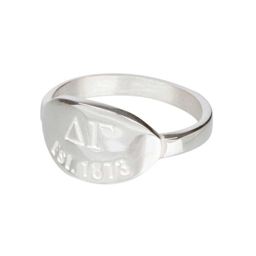 Delta Gamma Silver Ring