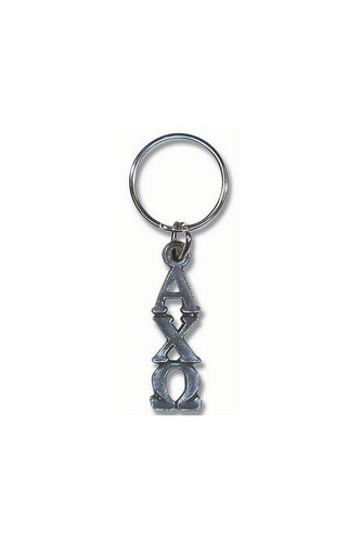 Alpha Chi Omega Keychain in Silver