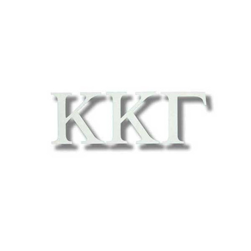 Kappa Kappa Gamma White Letter Sticker