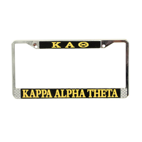 Kappa Alpha Theta License Plate Frame