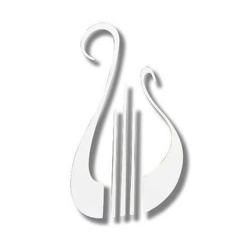Alpha Chi Omega White Lyre Sticker