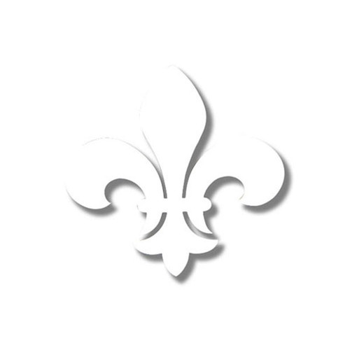Kappa Kappa Gamma White Fleur-De-Lis Sticker