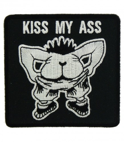 Kiss My Ass Hog Embroidered Patch