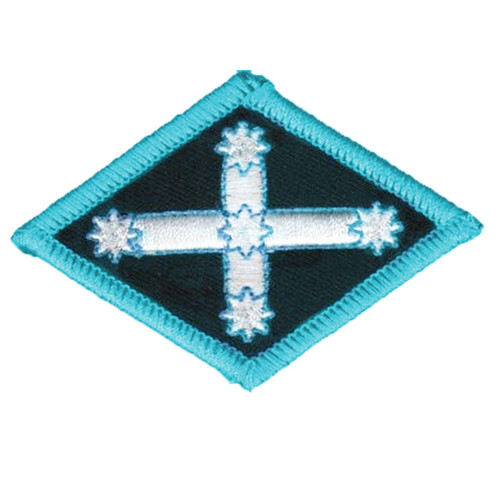 Blue Diamond Eureka Embroidered Patch