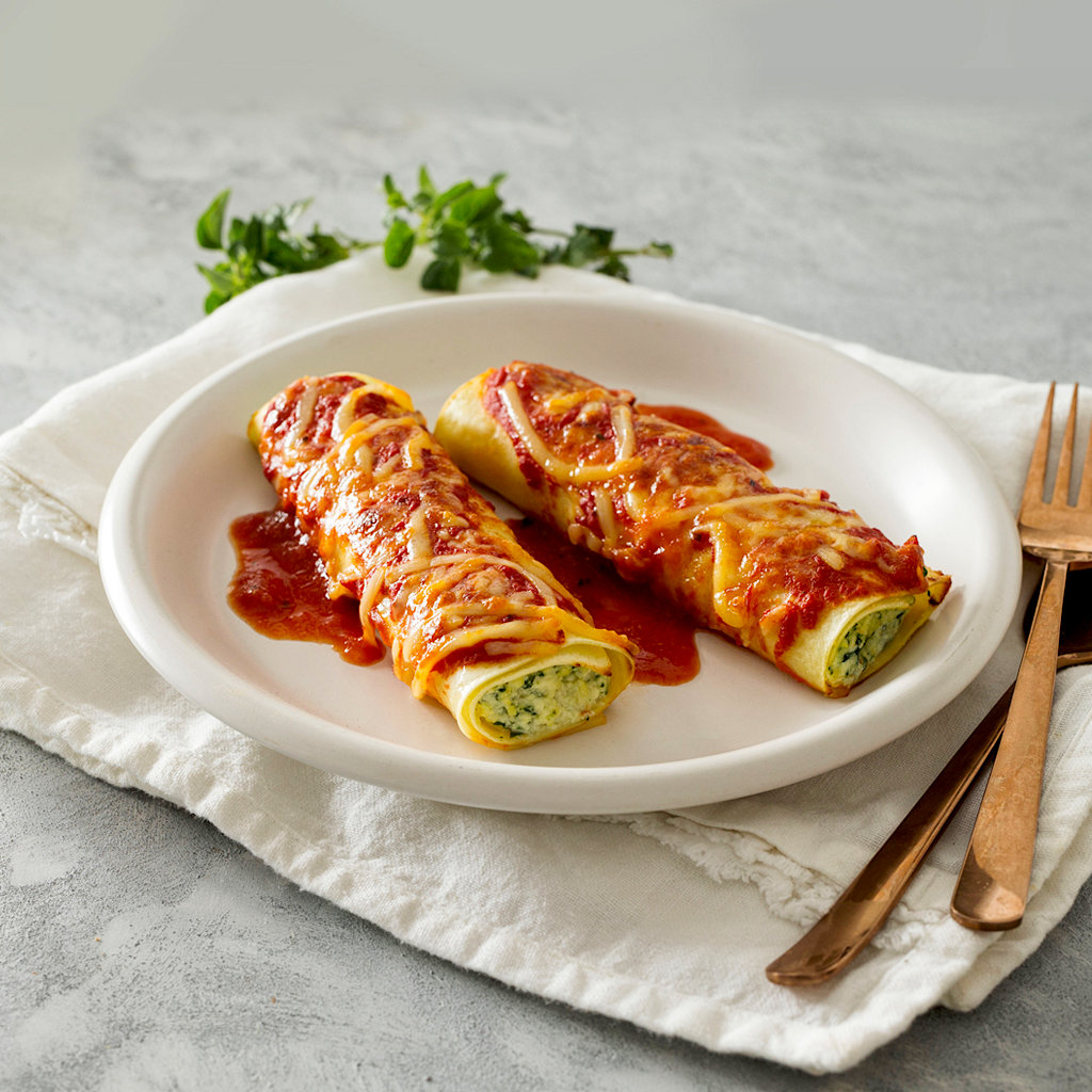 Spinach &amp; Ricotta Cannelloni - Feed Me | Nutritious Meals For Demanding ...