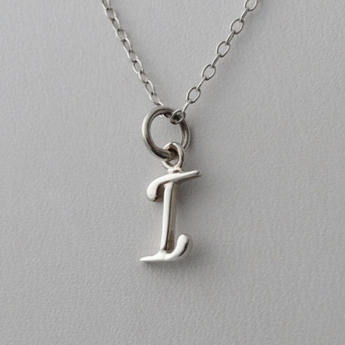 Sterling Silver Tiny Letter I Necklace | FashionJunkie4Life