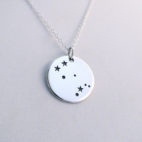 Pilgrim Star Sign Necklace- Silver Plated Aries main image 1