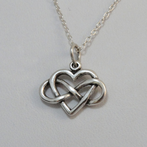 infinity heartbeat necklace