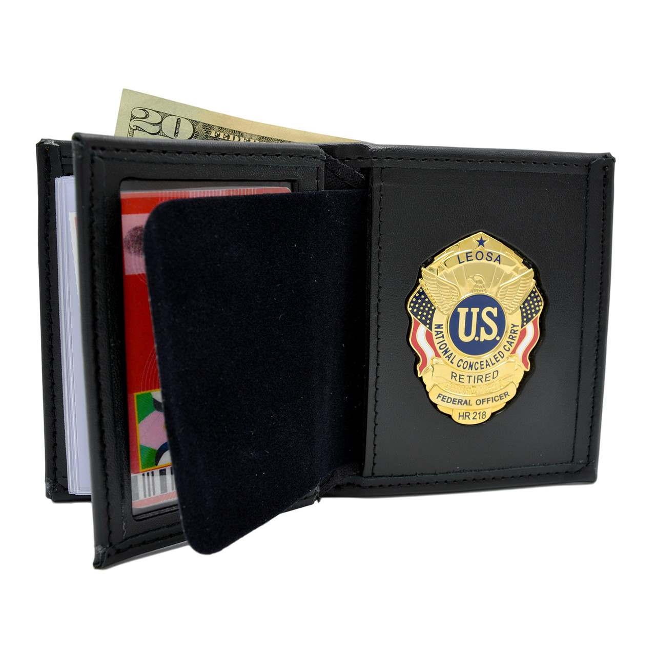 LEOSA Concealed Carry Badge Wallet CWP Wallet HR218 Wallet