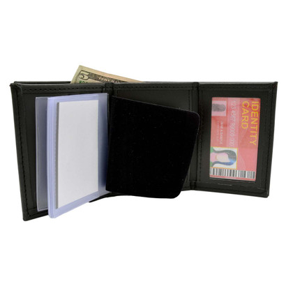 Trifold Wallet w/ Single ID Window for LEOSA Badge