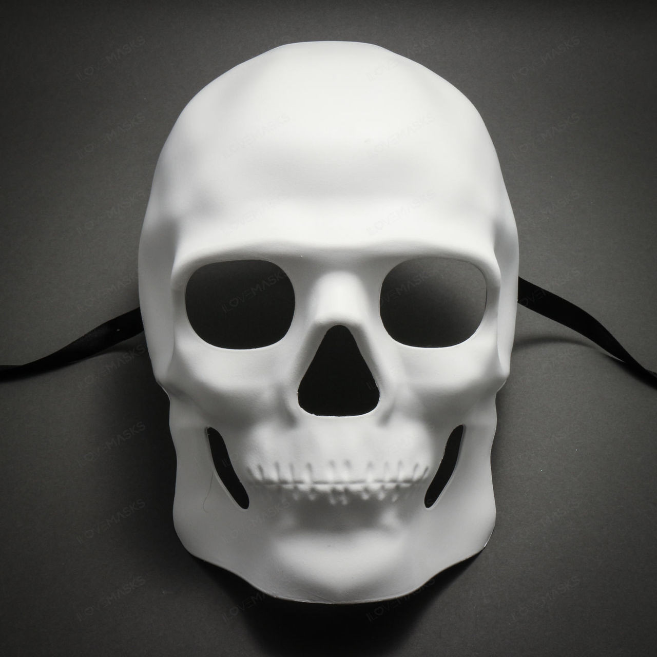  Skull  Halloween  Masquerade Full Face Mask  White