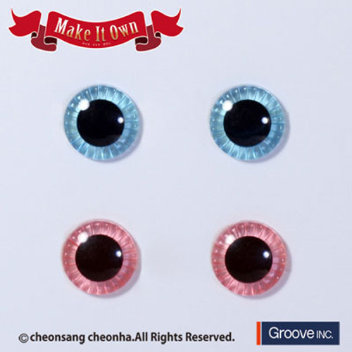Eyechip: Aqua Blue & Light Pink