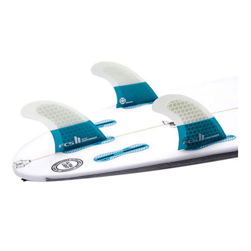 FCSII Surfboard Fins Performer Performance Core Thruster Teal_2__38873
