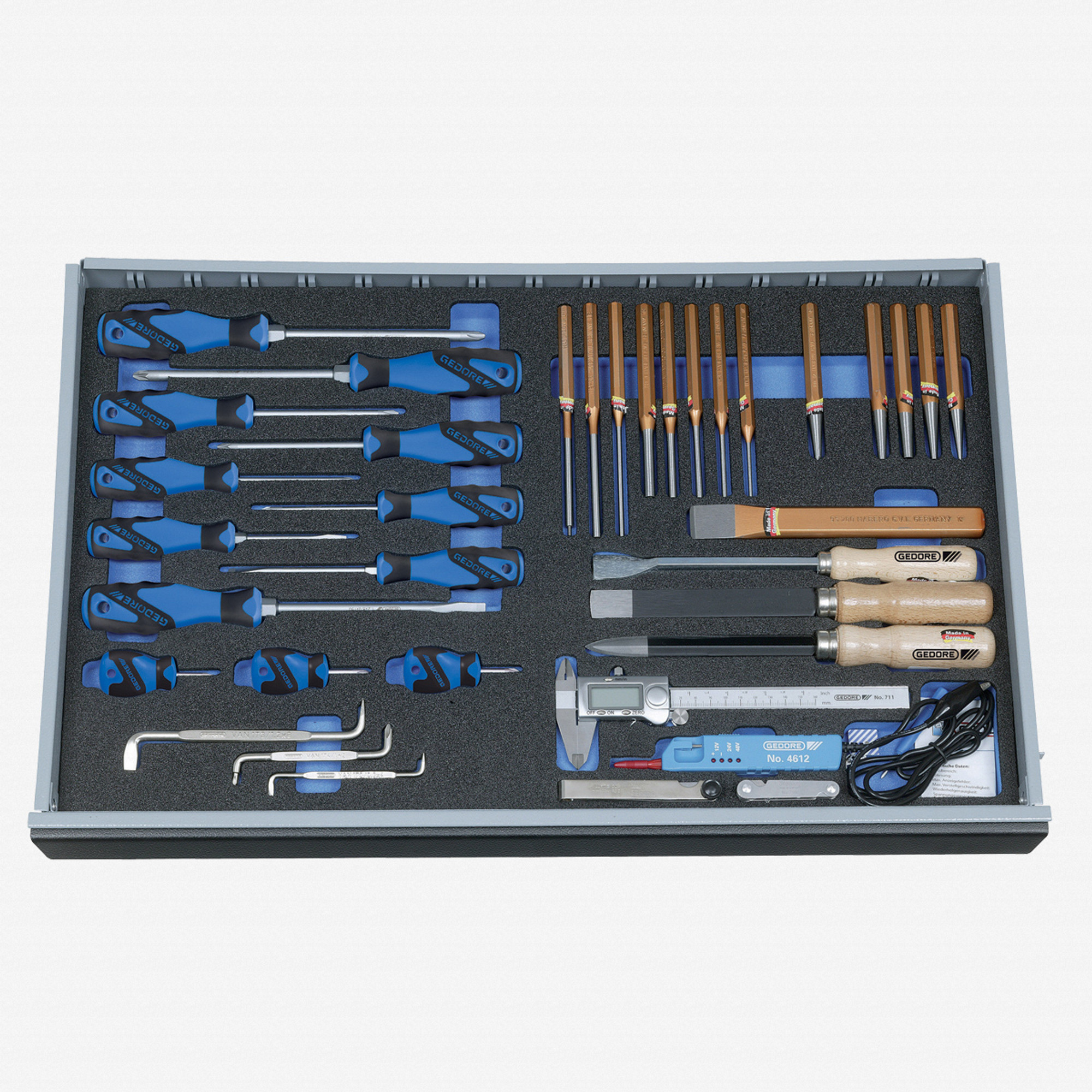 Gedore 2005 CT42160119 Tool set in 4/4 CT tool module, 37 pieces