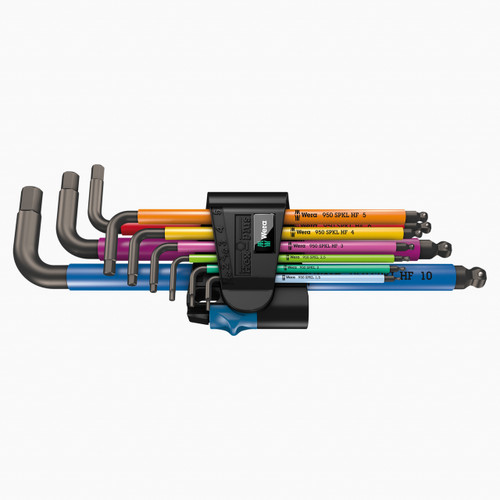 Wera 022210 Multicolor Metric L-key Set with Holding Function - KC Tool Wera 022210 Multicolor Metric L-key Set with Holding Function - KC Tool