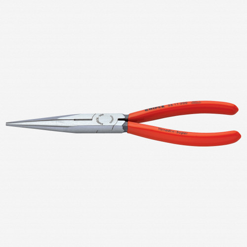 Knipex 26-11-200 8" Snipe Nose Side Cutting Pliers (Stork Beak Pliers) - Plastic Grip - KC Tool Knipex 26-11-200 8" Snipe Nose Side Cutting Pliers (Stork Beak Pliers) - Plastic Grip - KC Tool