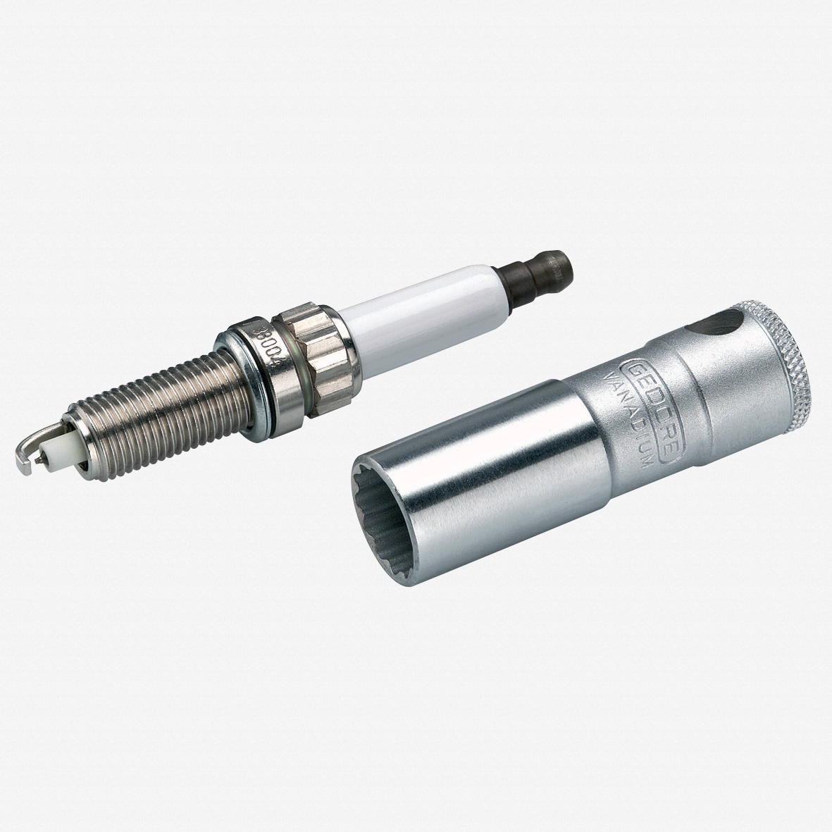 Gedore 1793586 D 55 Spark plug socket with retention spring 14 mm 3/8"