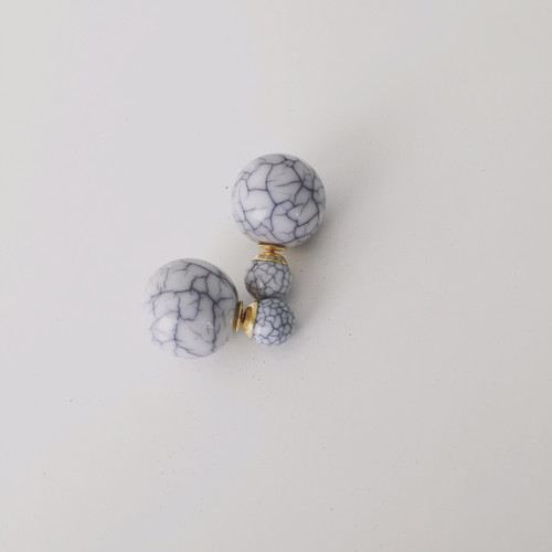 Double Pearl Earrings