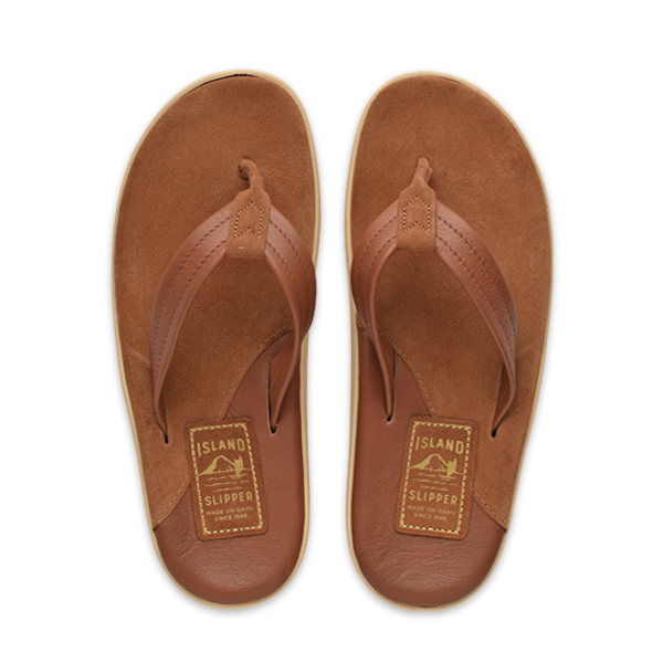 Made in Hawaii USA | Men's Snake + Suede Thong Sandals