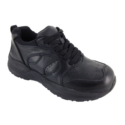 Black Lace Up Orthopedic Shoes For Work For Women