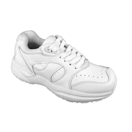 Genext Pedors Athletic Lace Womens White Profile View