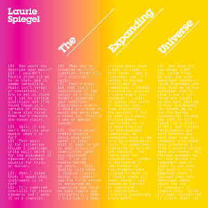 LAURIE SPIEGEL: The Expanding Universe 3LP