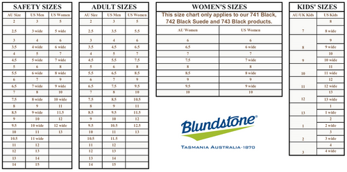 kids blundstone sizes