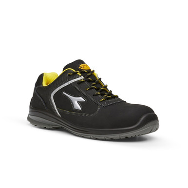 Diadora Utility Bassano Low Black and Yellow Safety Shoes Diadora Utility Bassano Low Black and Yellow Safety Shoes