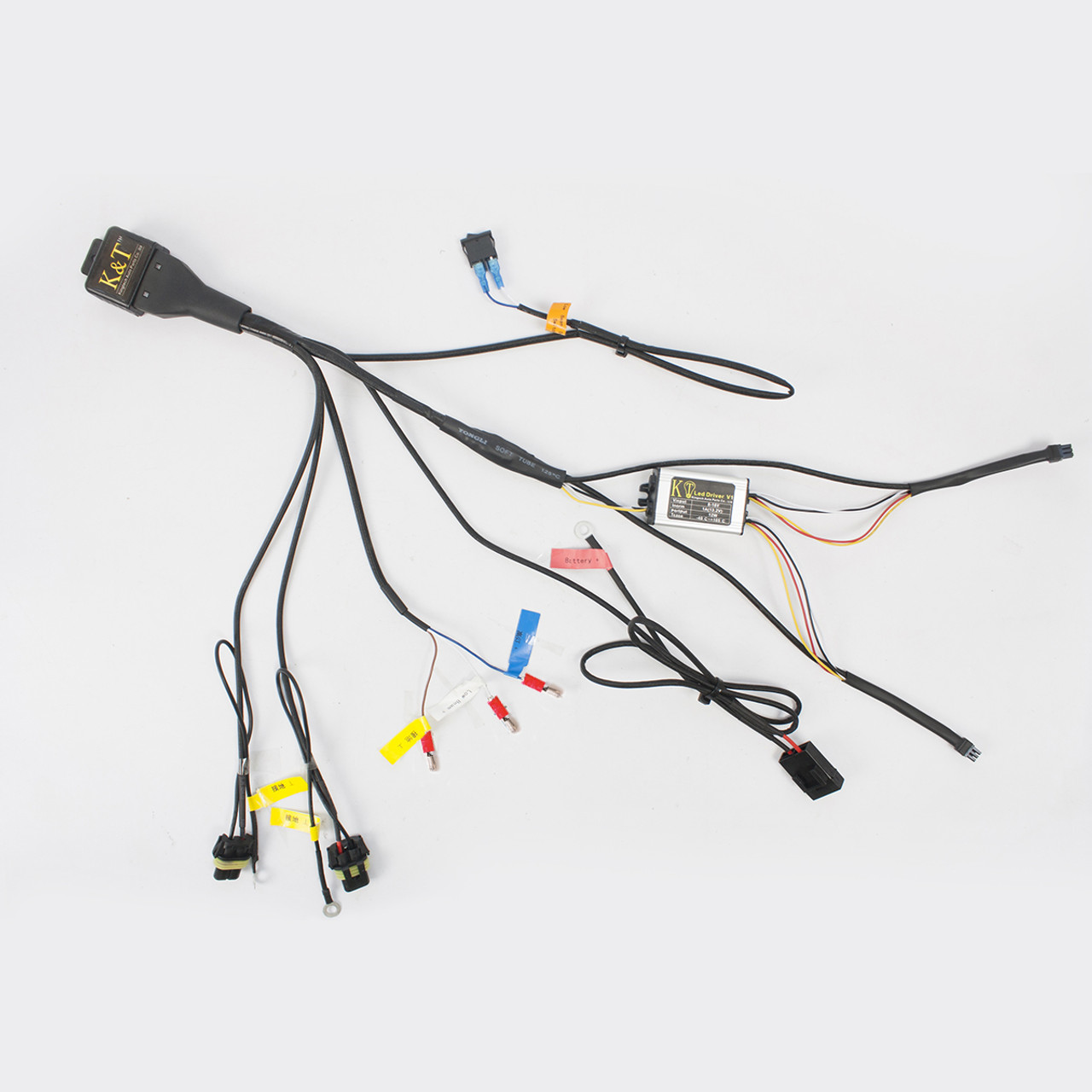 Tailor-Made Relay Wiring Harness for KT BMW Custom Headlight
