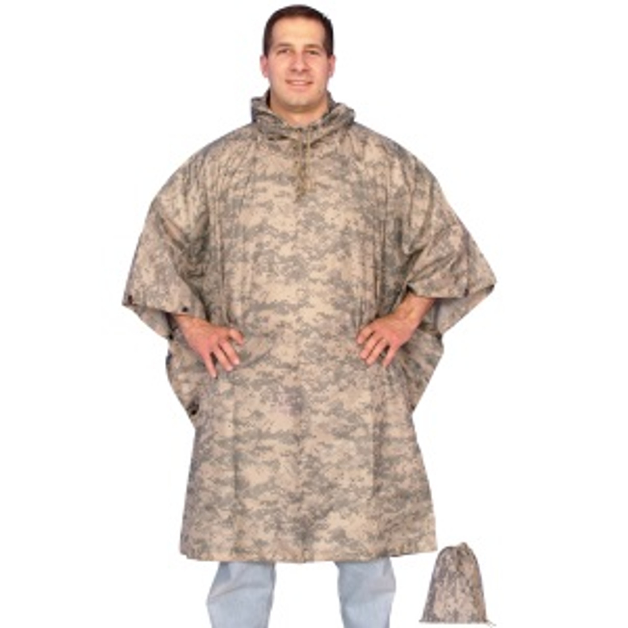 poncho outdoors