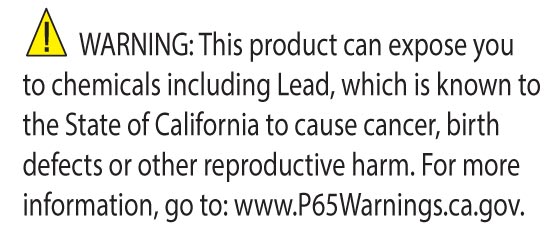 CA Prop 65 Lead Warning