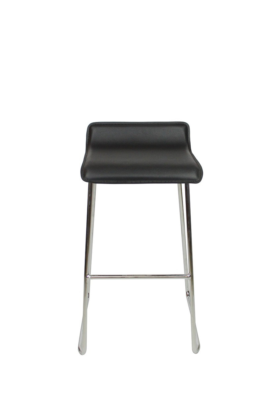 Baceno Fixed Height Curved Bar Stools Black