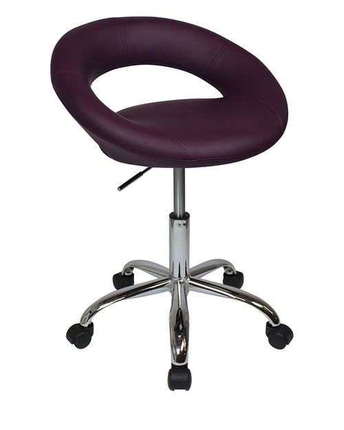 Sorrento Kitchen Chair With Wheels Purple