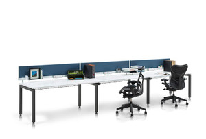 Herman Miller Grey Straight Desk 1800mm x 800mm (B4E-3D6-FB4)
