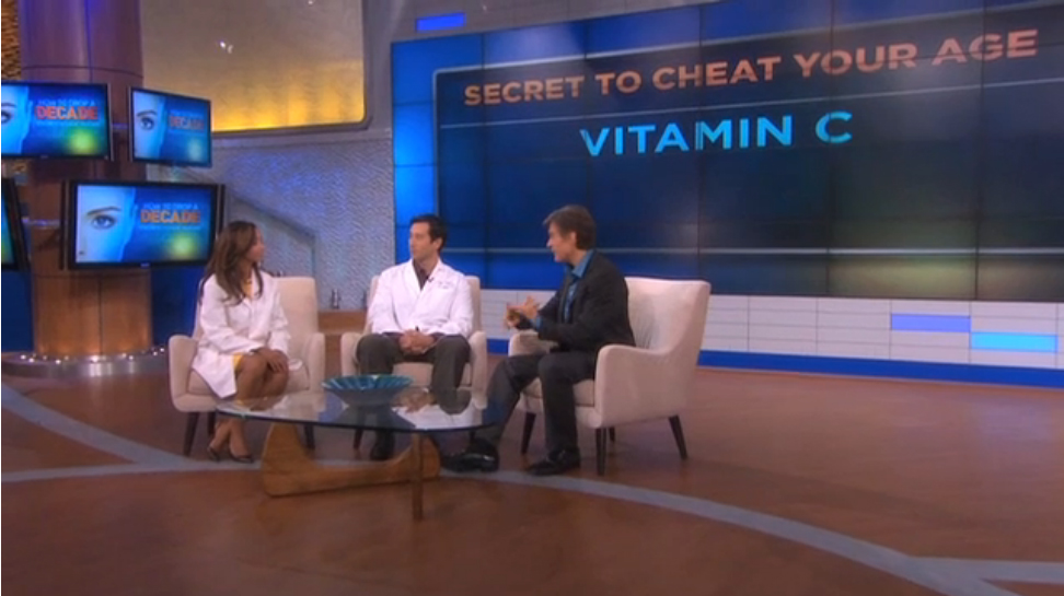 Dr. Oz talking about how to have youthful skin