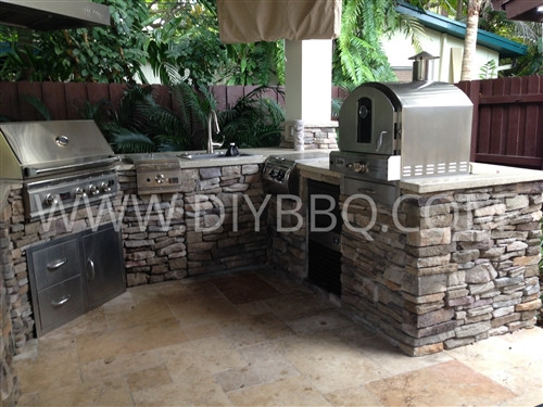 DIY BBQ Miami Special BBQ Island Frame Only