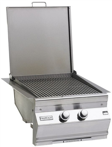 Fire Magic Series Double Infrared Sideburner, Lid open Fire Magic Series Double Infrared Sideburner, Lid open